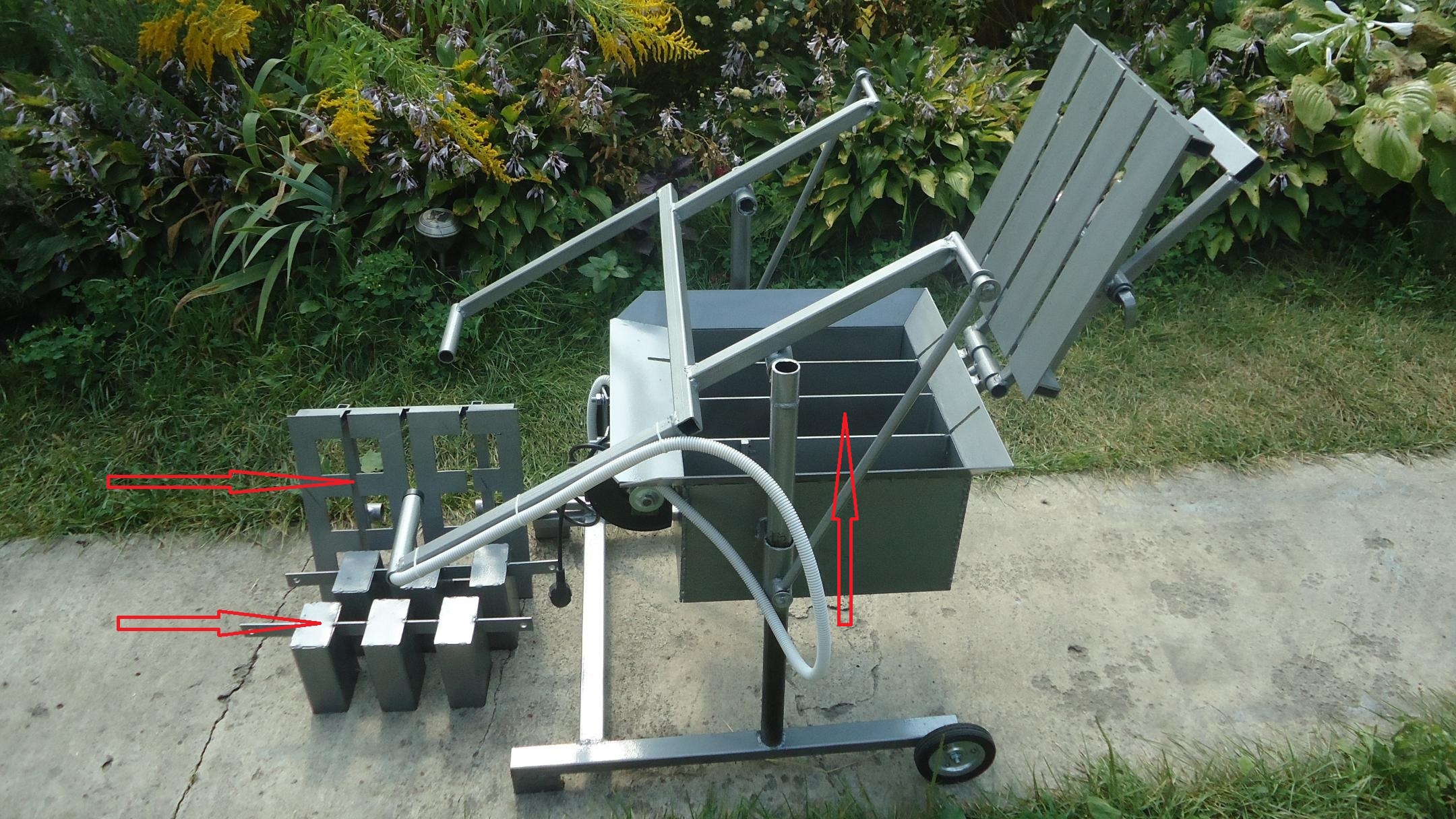 Вибростанок  для изготовления шлакоблоков «ТРАНСФОРМЕР»