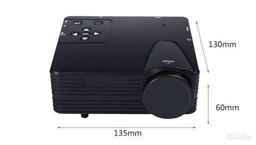 Мини проектор портативный мультимедийный Led Projector W662 H80