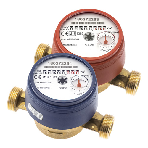 Счетчик горячей воды Bmeters GSD-8 Ø3/4" ГВ 130 мм