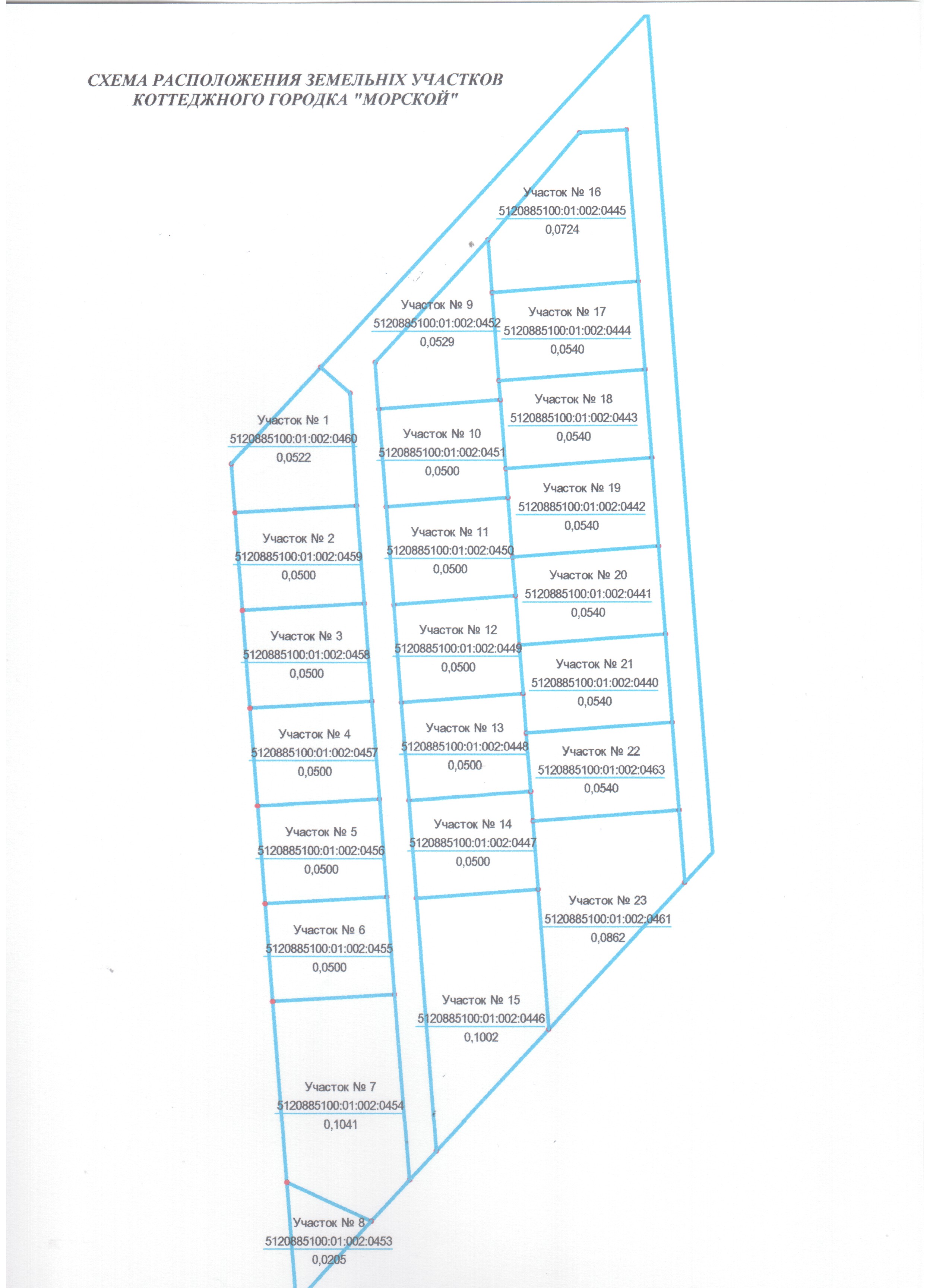 Продаются земельные участки коттеджного городка "Морской".