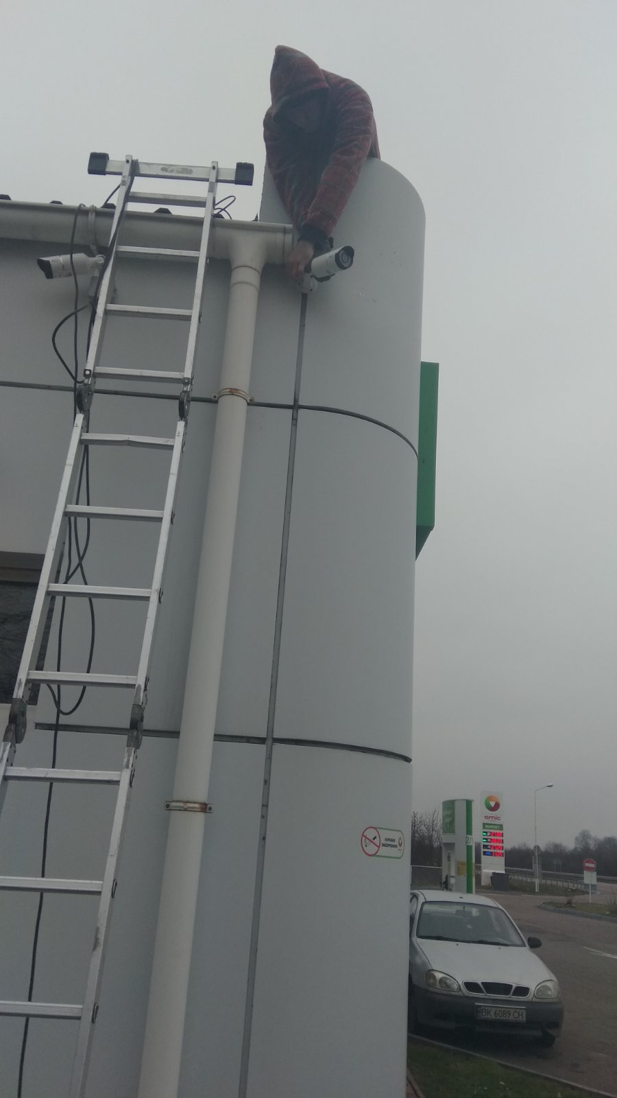 Установка видеонаблюдения