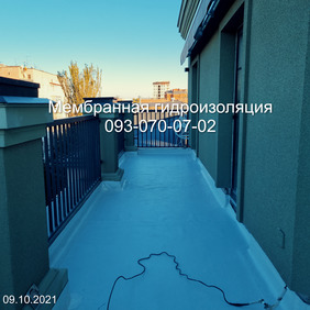 Гидроизоляция террас . Мембранная гидроизоляция