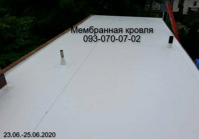 Устройство мембранной кровли в Чернигове