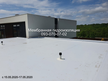 Ремонт кровли мембраной
