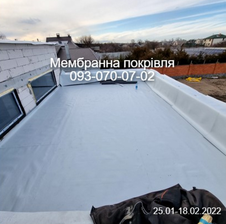 Монтаж та ремонт мембранних дахів Харків