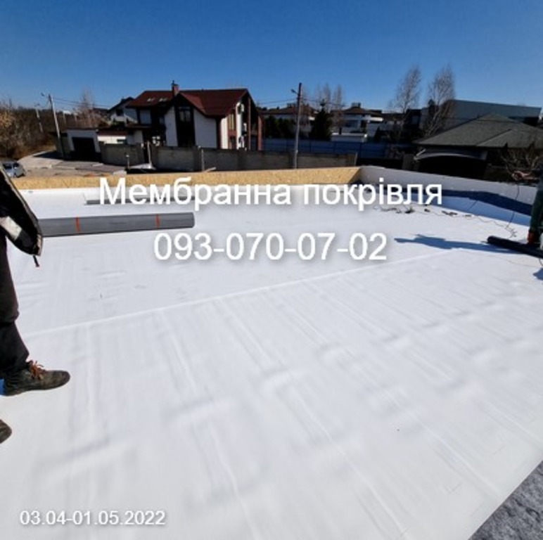 Монтаж та ремонт мембранної покрівлі