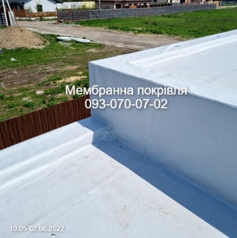 Ізоляція даху мембраною ПВХ Житомир
