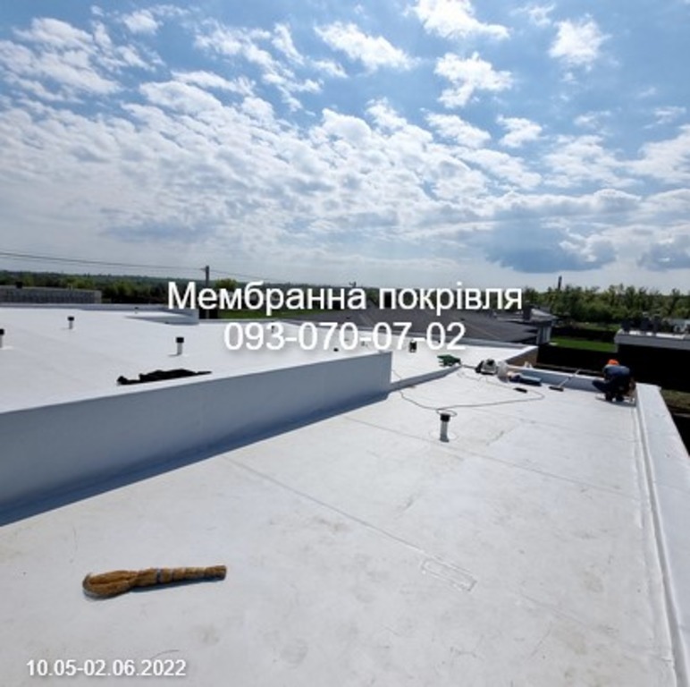 Зварювання мембраною покрівлі Запоріжжя