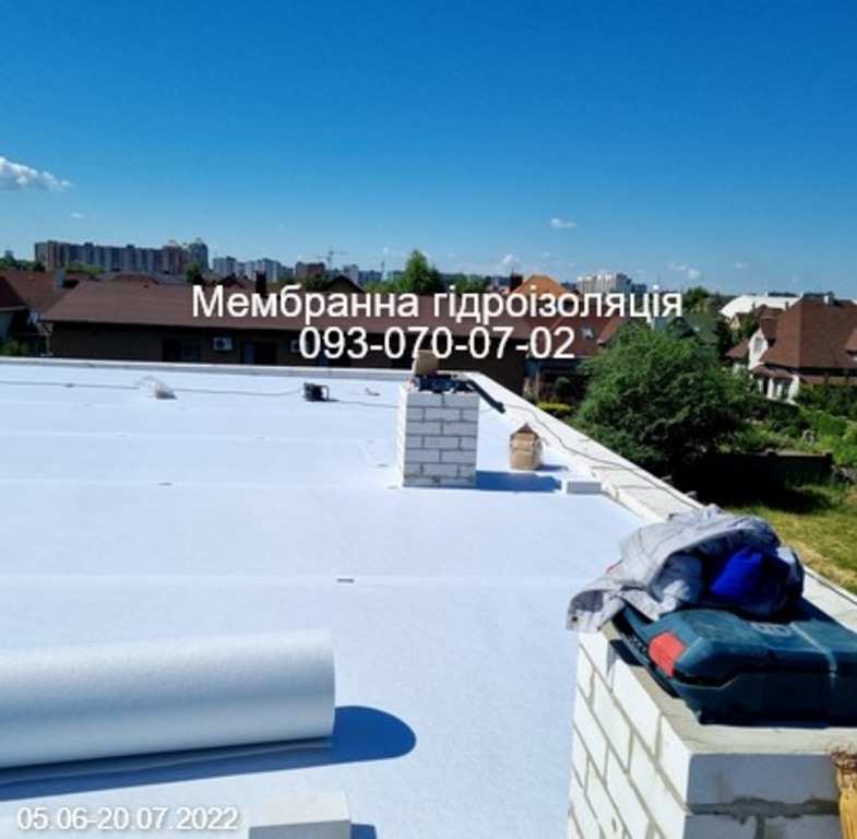 ПВХ мембрана , укладання мембрани