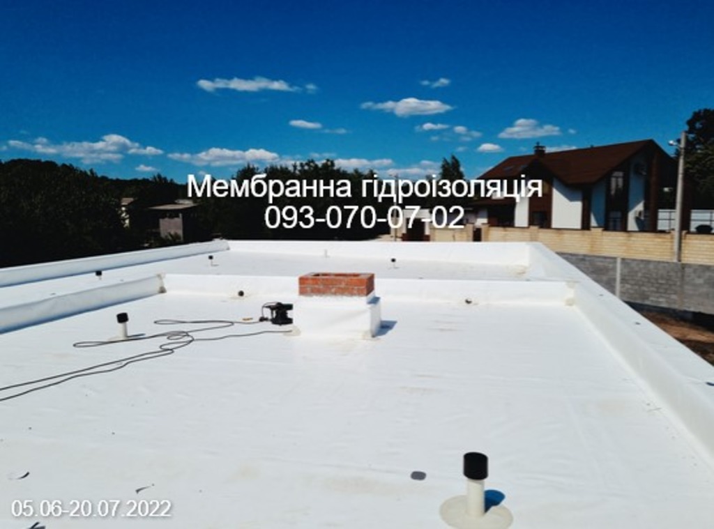 ПВХ мембрани, монтаж, ремонт покрівлі