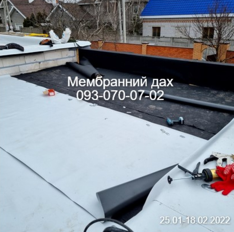 Мембрана покрівля та влаштування даху