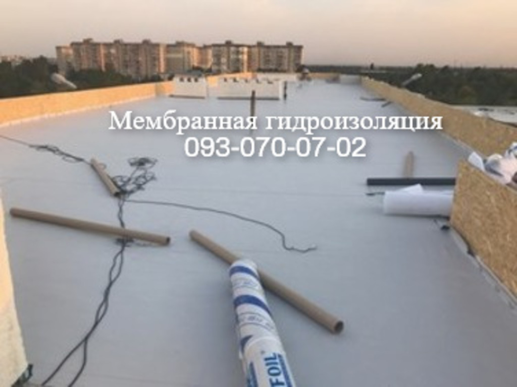 Мембранная  кровля,укладка пвх и тпо мембраны в Синельниково