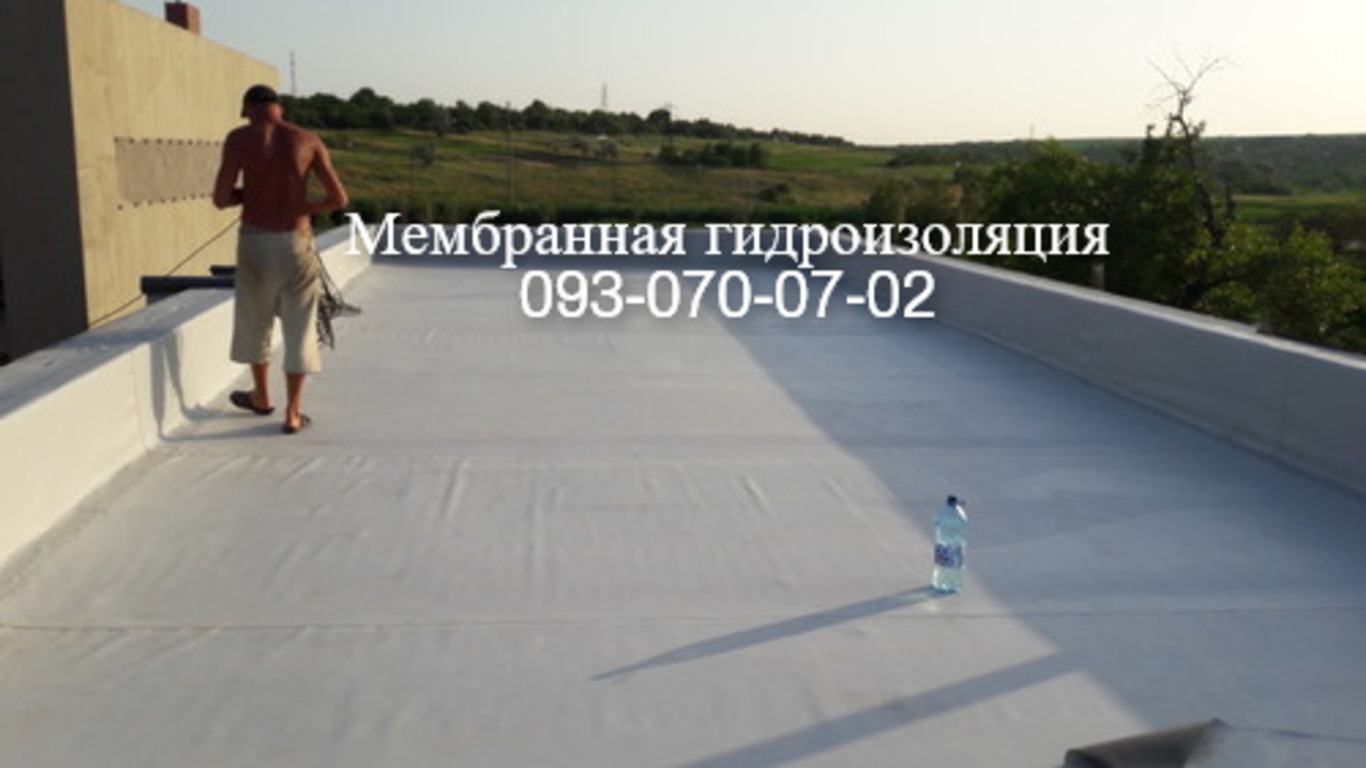Кровельные работы из ПВХ и ТПО мембраны в Хмельнике