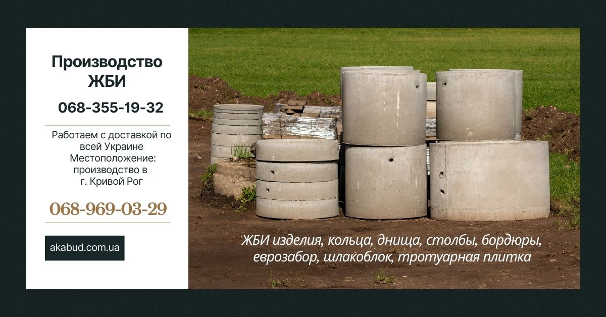 Кольца для канализации, бордюры, днища, люки, столбы, еврозабор