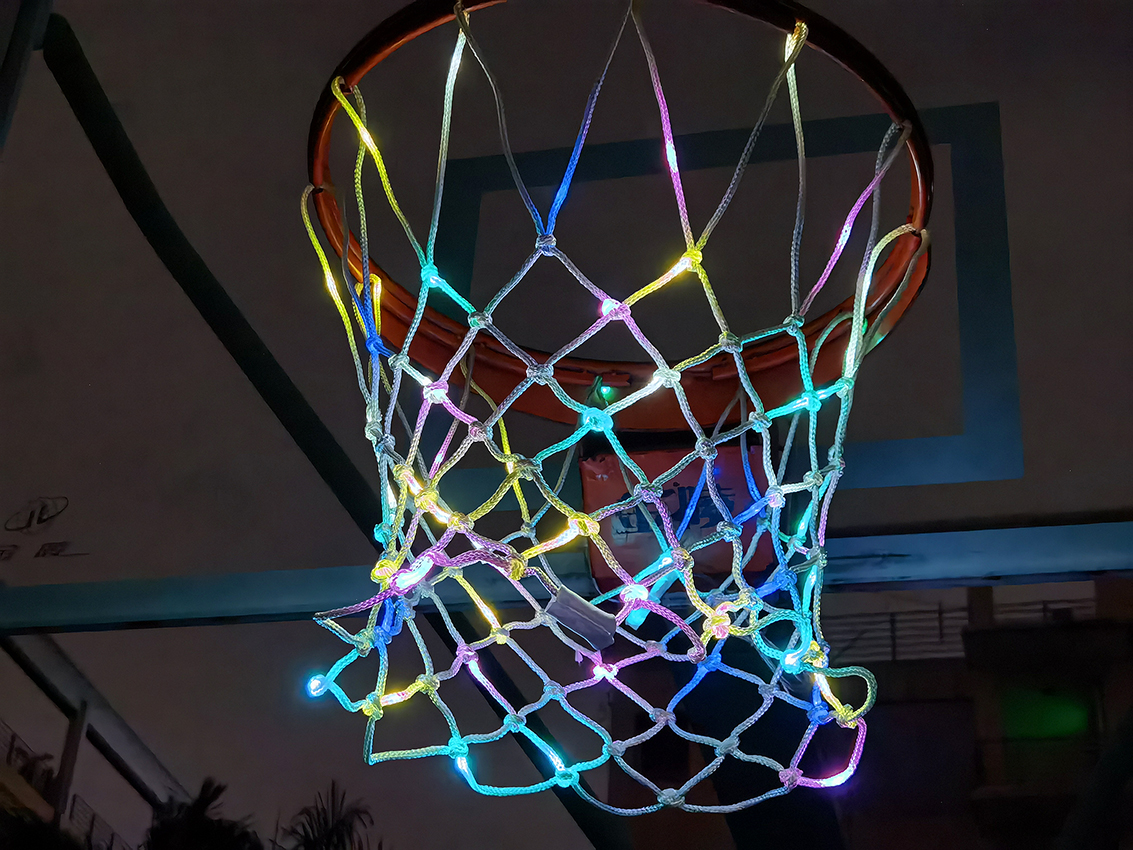 Супер яркая LED сетка для баскетбольной корзины с пультом ДУ