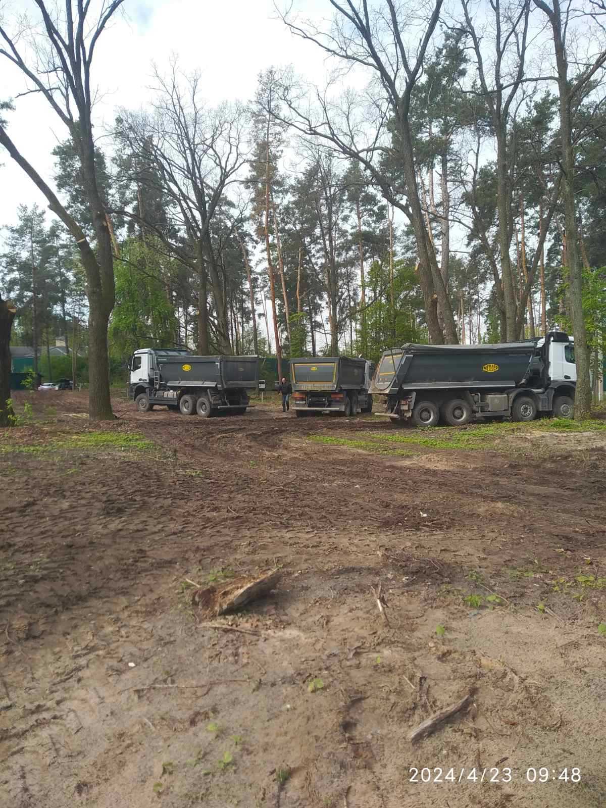 Розчистка ділянки під забудову в Києві та області.