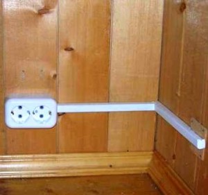 Підключення проводів для додаткових розеток, відкритою проводкою