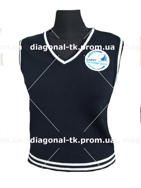 Школьный трикотажный жилет