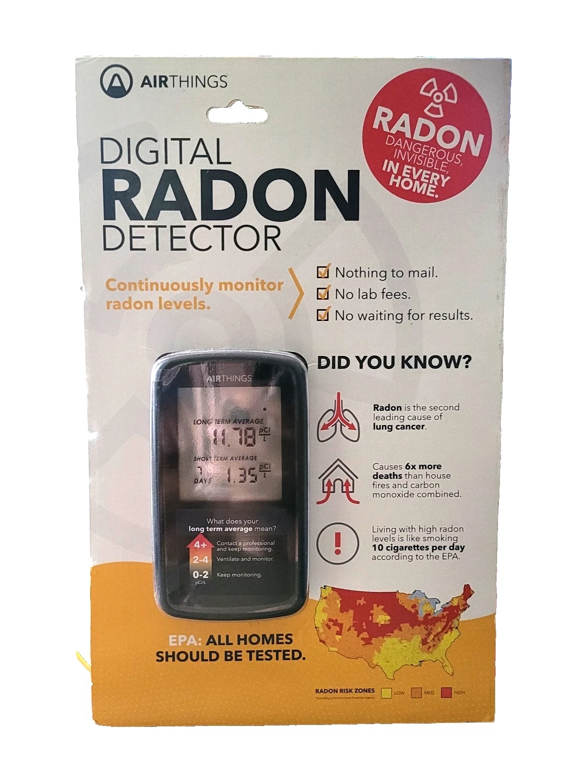 Детектор радона AirThings 2350 - защитник от невидимой смертельной угрозы