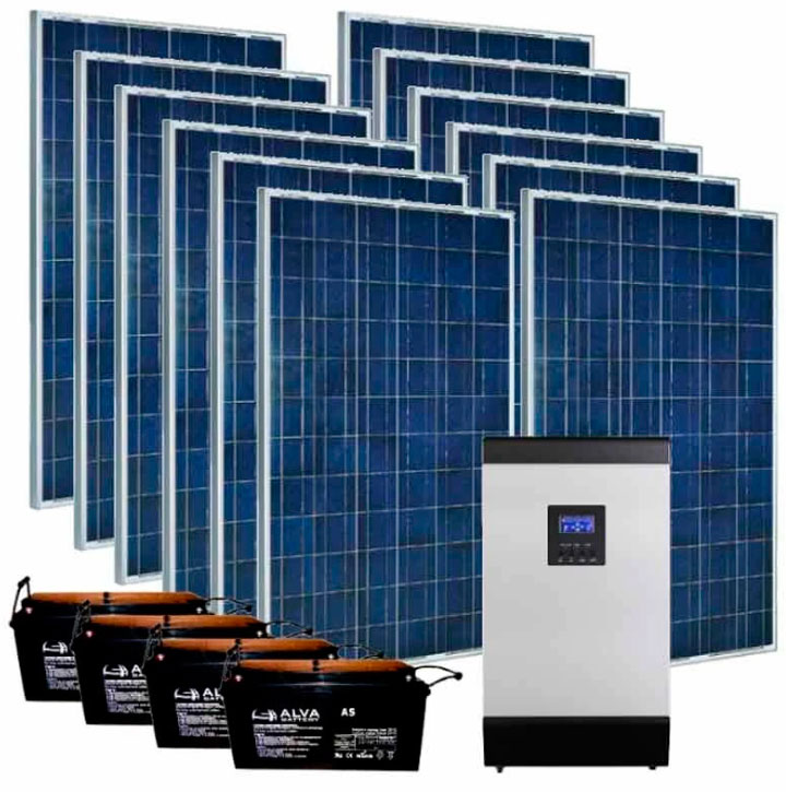 Независимая солнечная станция на 3 кВт в комплекте с доставкой