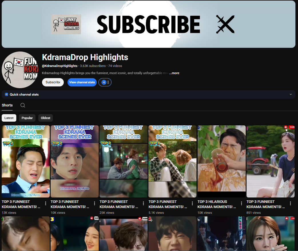 KdramaDrop Highlights — YouTube-канал