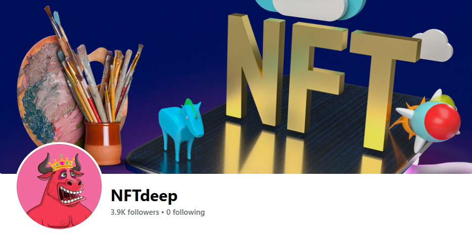 Facebook-страница NFT Art Crypto Digital
