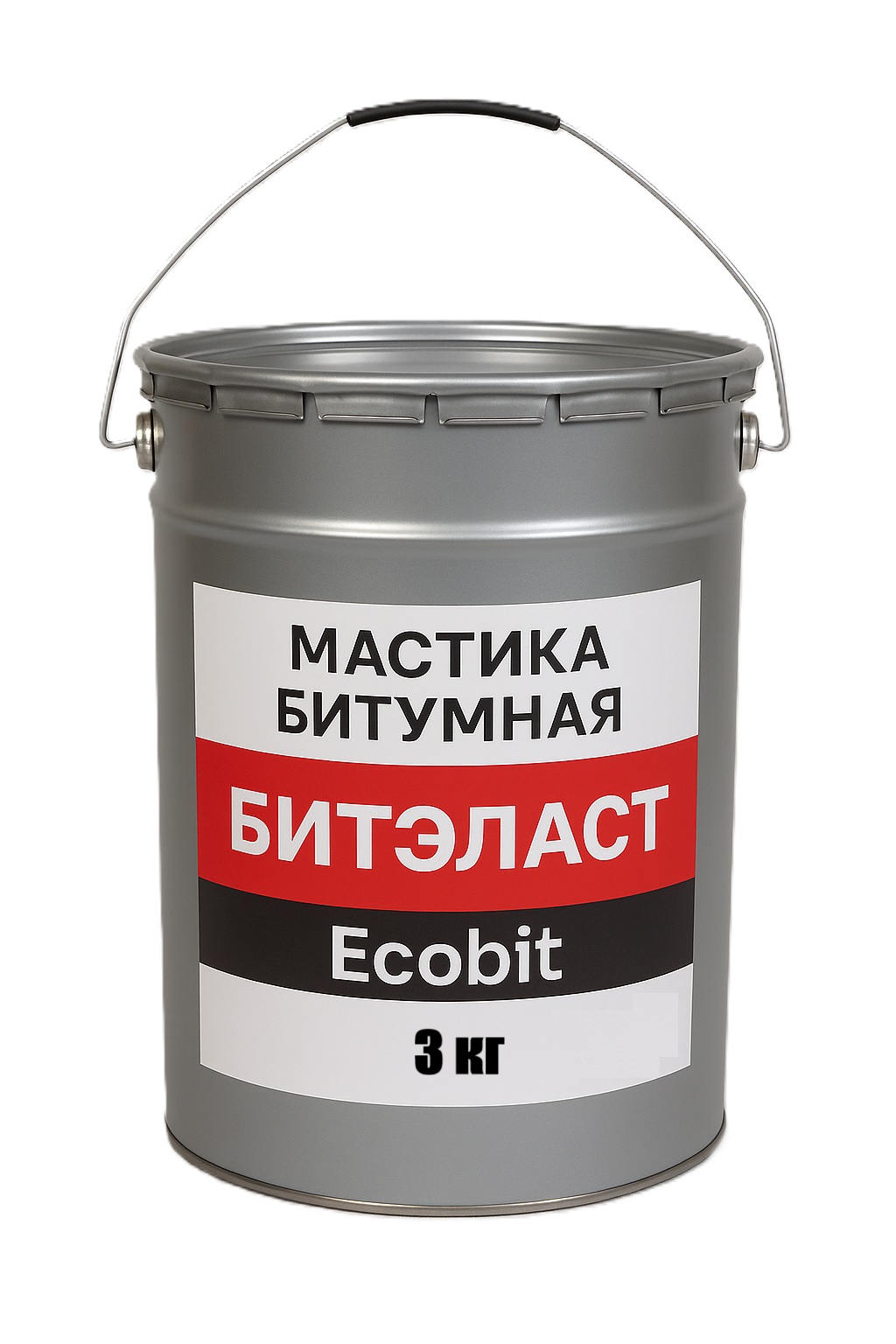 Мастика битумная ведро 3 кг БИТЭЛАСТ - БИТУМНЫЙ Ecobit ДСТУ Б В.2.7-108-2001