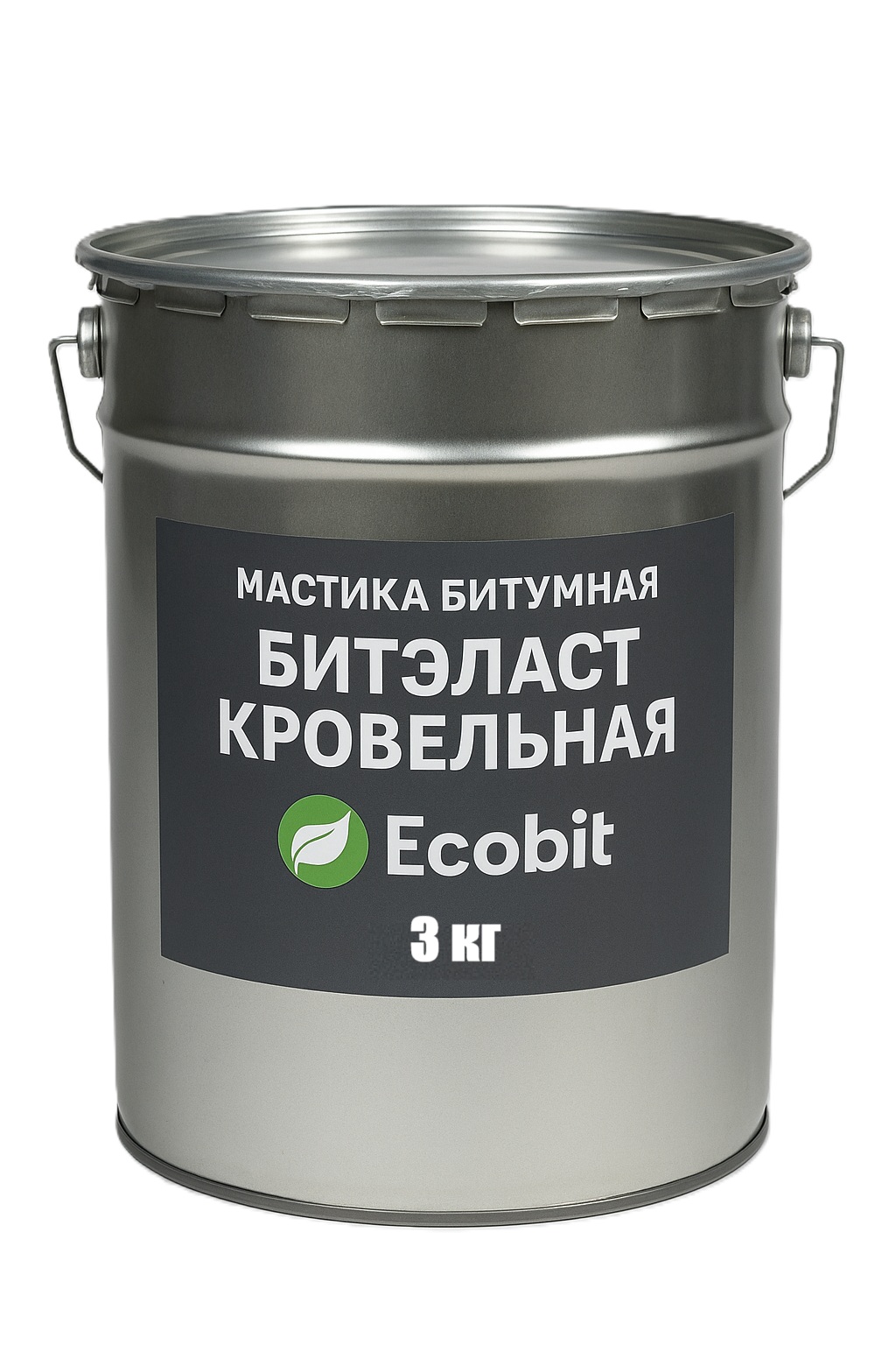 Мастика битумная ведро 3 кг БИТЭЛАСТ - КРОВЕЛЬНЫЙ Ecobit ДСТУ Б В.2.7-108-2001