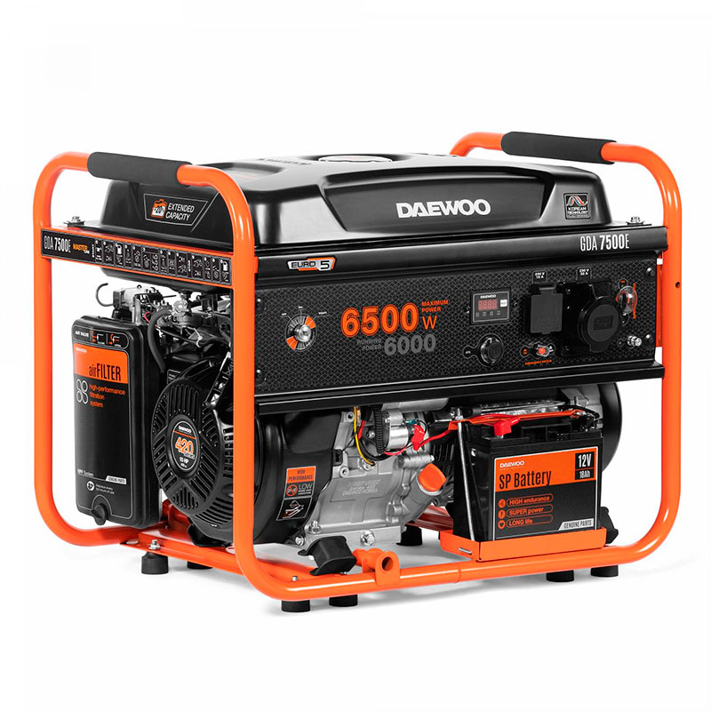 Оригинальный генератор на бензине Daewoo GDA 7500 E