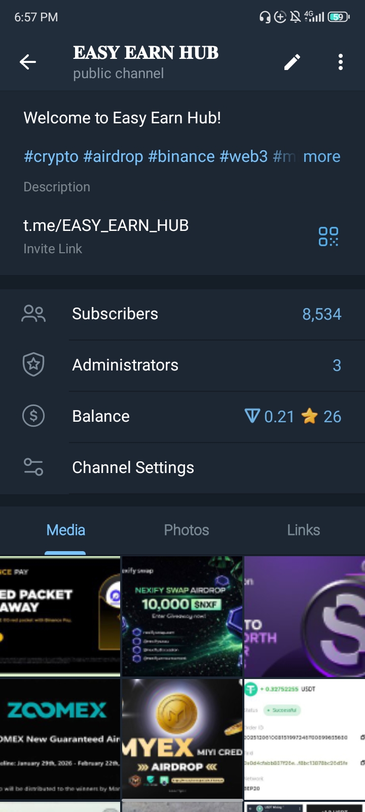 Telegram-канал EASY EARN HUB