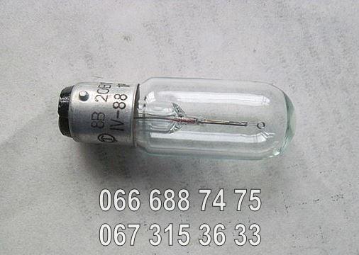 Лампа 8В 20Вт, 8V 20W, РН8-20, РН-8-20, РН-8-20-1, ph-8-20, цоколь B15d/18