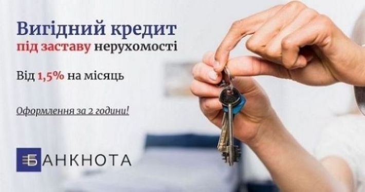 Гроші під заставу нерухомості в день звернення у Києві.
