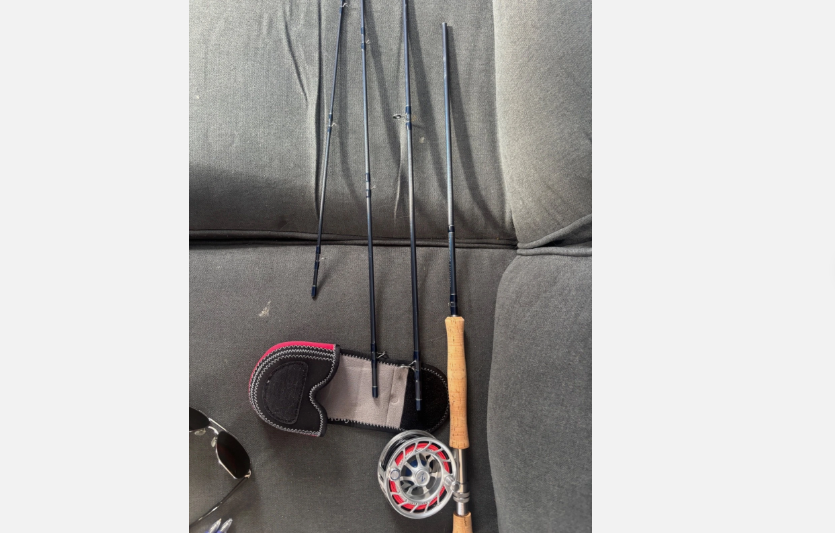 TFO Legacy Flyrod 13'6" 8 weight, Finatic 9 plus Reel for Fishing