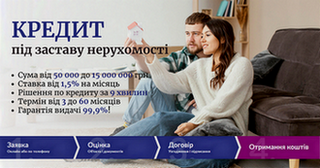 Кредит у день звернення під заставу майна Київ.