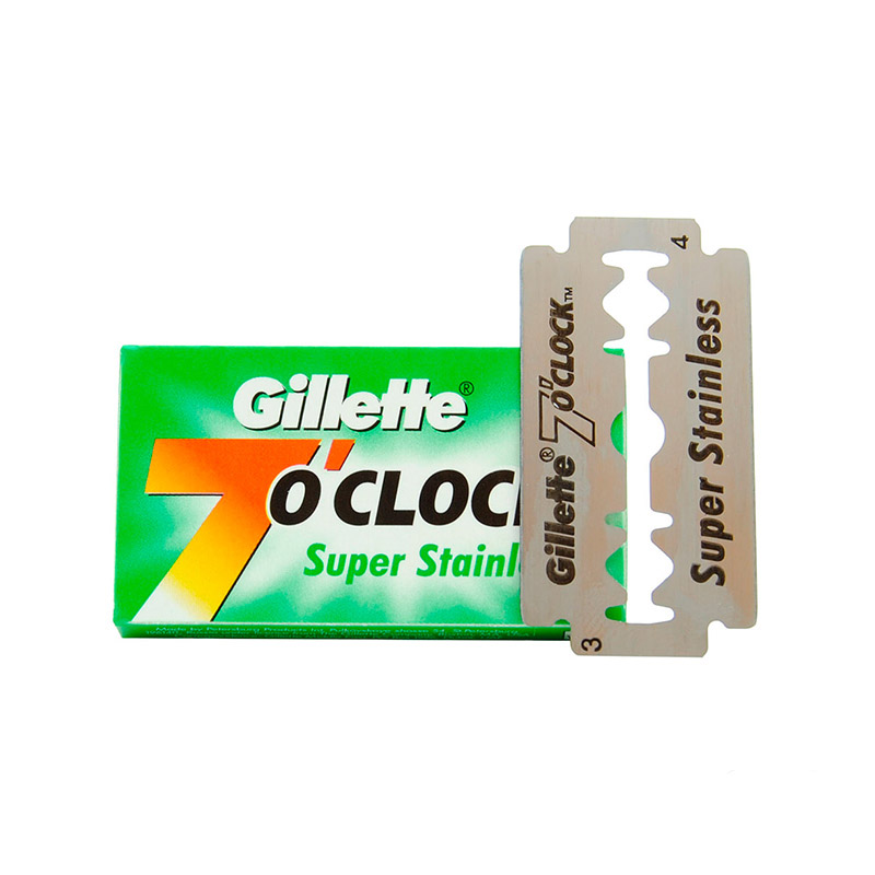 Лезвия Gillette 7 O’Clock Super Stainless Double Edge Razor Blade 5 шт