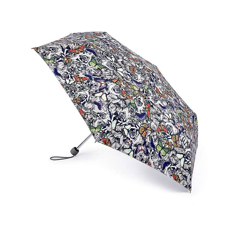 Зонт Женский Fulton Superslim-2 Butterfly ‘N’ Roses L553 (6F3285)