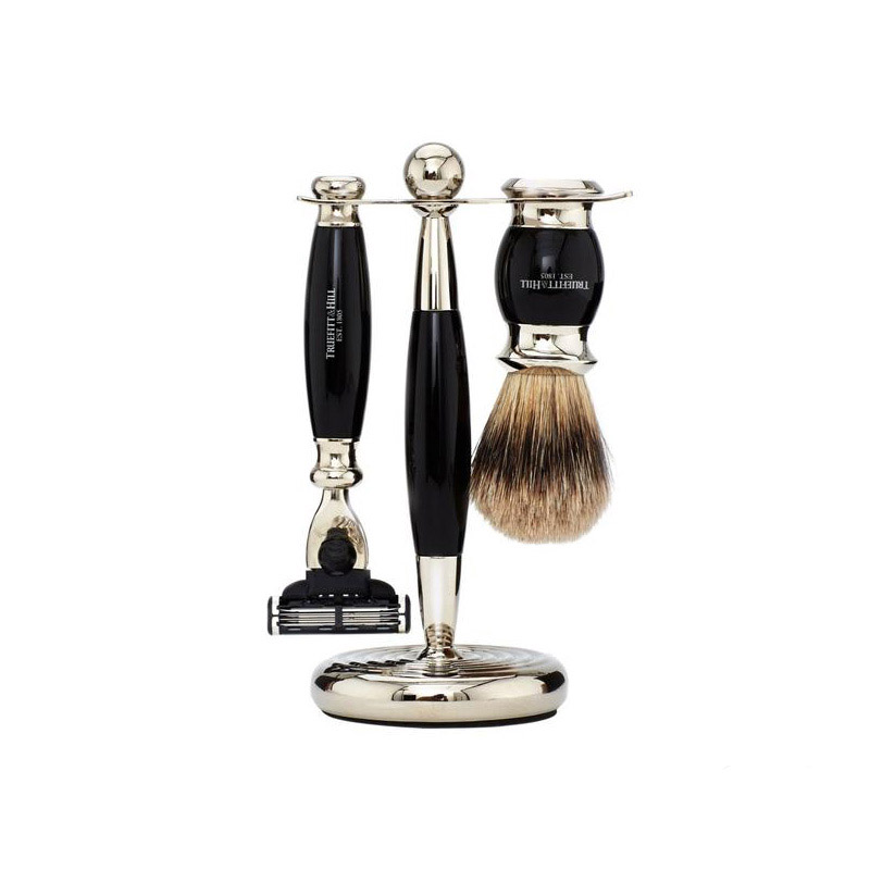 Набор Для Бритья Truefitt &amp; Hill Edwardian Collection Mach 3 Ebony