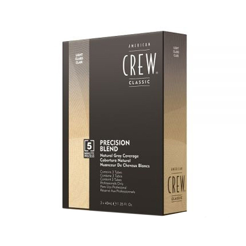 Система маскировки седых волос уровень 7-8 American Crew Precision Blend Light 3 * 40 мл
