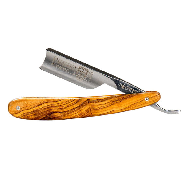 Бритва классическая Dovo Barbarossa 30 5870 Carbon Steel 5/8 "Olive Wood