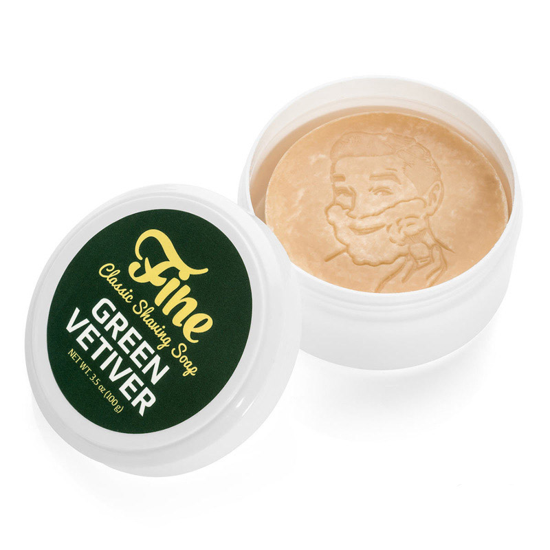 Мыло для бритья Fine Classic Shaving Soap - Green Vetiver 100 г