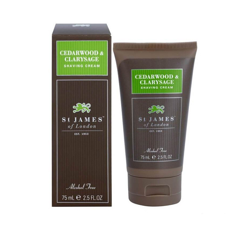 Крем для бритья St. James of London Cedarwood &amp; Clarysage 75 мл