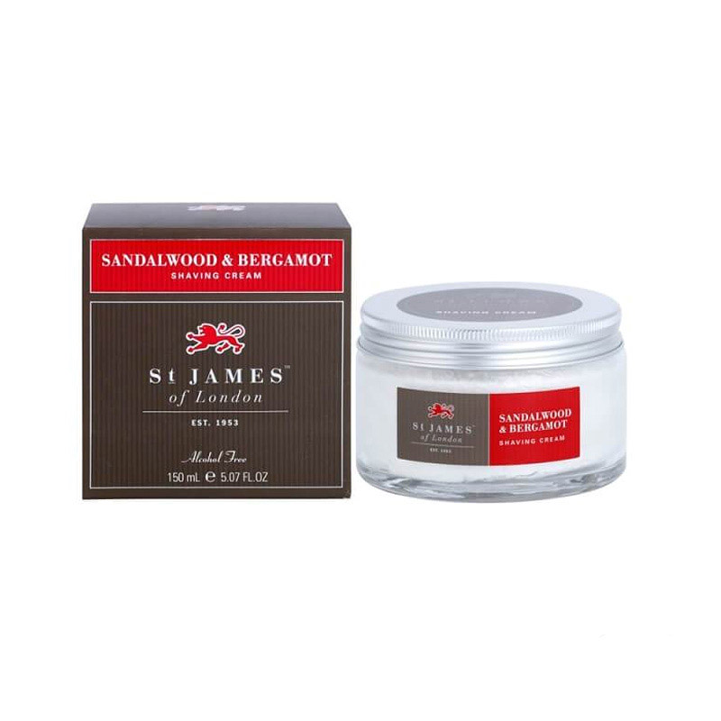Крем для бритья St. James of London Sandalwood &amp; Bergamot 150 мл