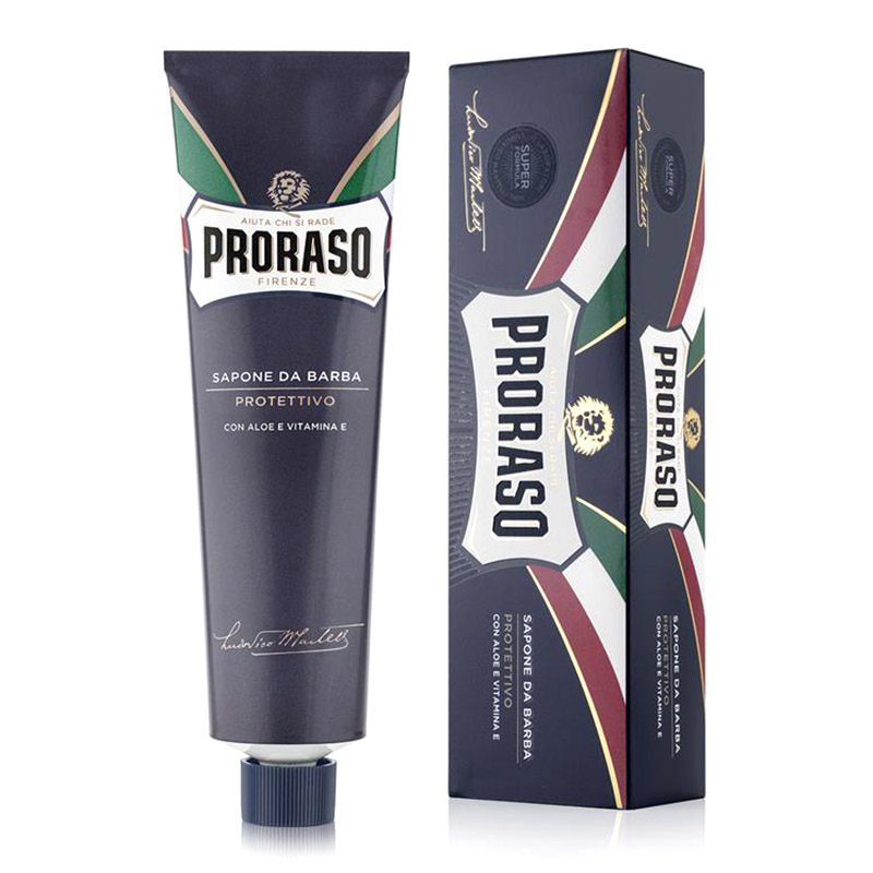 Proraso Blue (New Version) Shaving cream Крем для бритья алоэ и витамин Е 150 мл