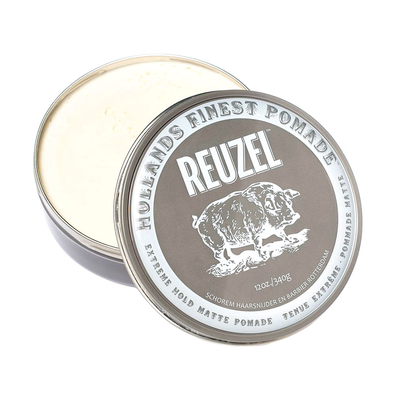 Reuzel Extreme Hold Matte pomade Матовая помада для волос яблоко для толстых волос экстремальная фиксация на водной основе 340 г