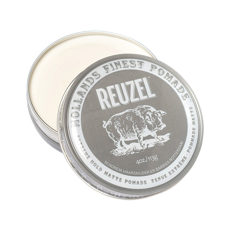 Reuzel Extreme Hold Matte pomade Матовая помада для волос яблоко для толстых волос экстремальная фиксация на водной основе 113 г
