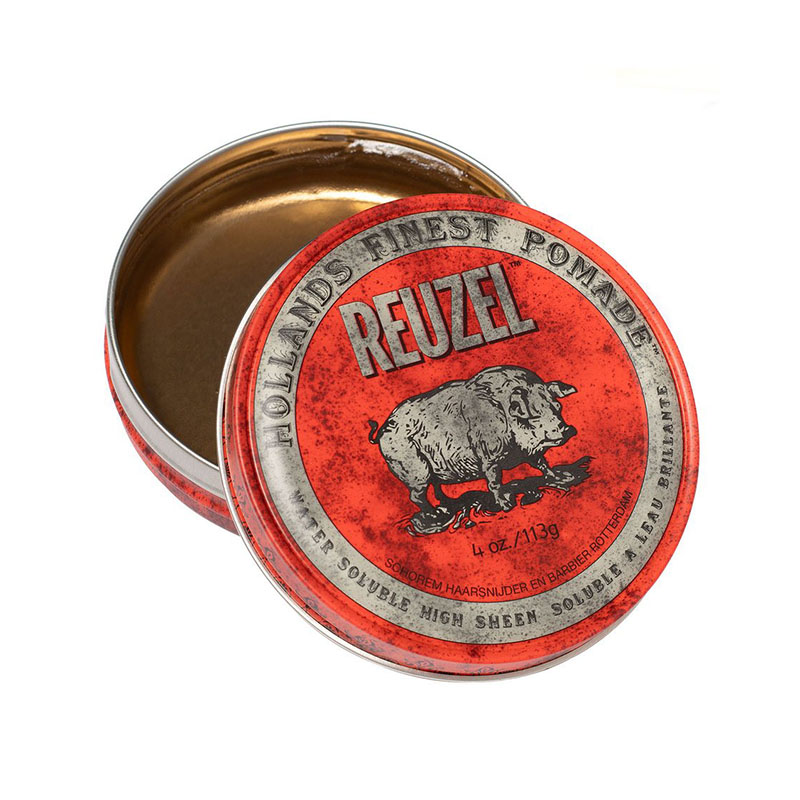 Reuzel Red Pomade Помада для волос касторовое масло средняя фиксация сильный блеск на водной основе 113 г