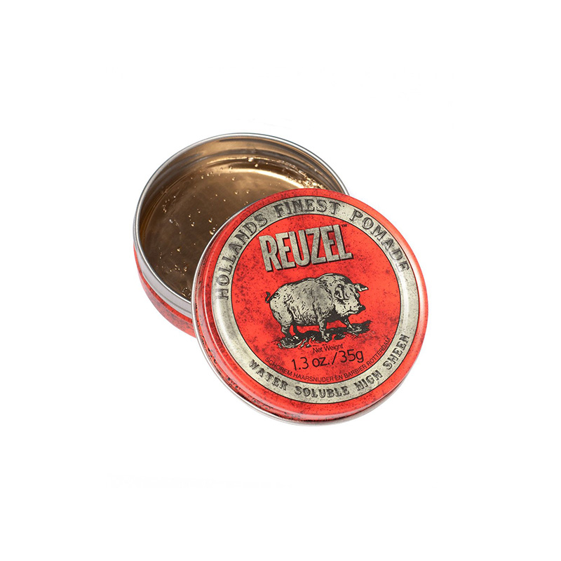 Reuzel Red Pomade Помада для волос касторовое масло средняя фиксация сильный блеск на водной основе 35 г