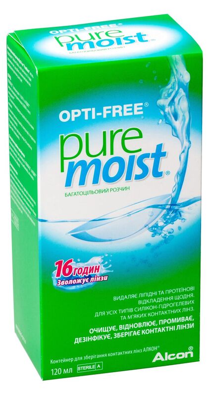 Раствор для линз Alcon Opti Free PureMoist
