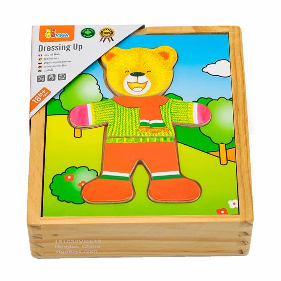 Игровой набор Viga Toys Гардероб медведя (56401)