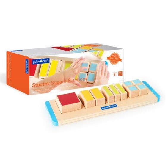 Пазл Guidecraft Manipulatives Дробные части квадрата (G6748)